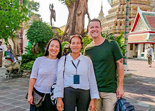 Our Guests at the Wat Pho