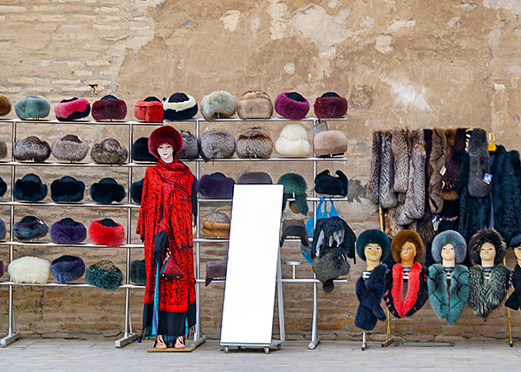 Winter Clothing in Khiva Itchan Kala