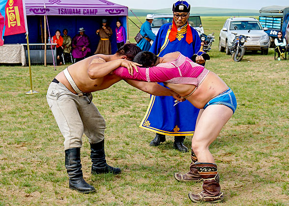 Mongolian Wrestling Competition