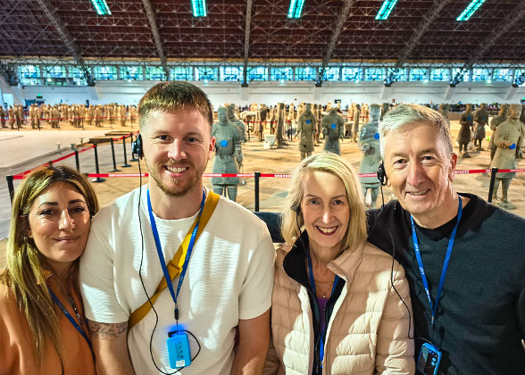 Our Guests at the Terracotta Army, Xian