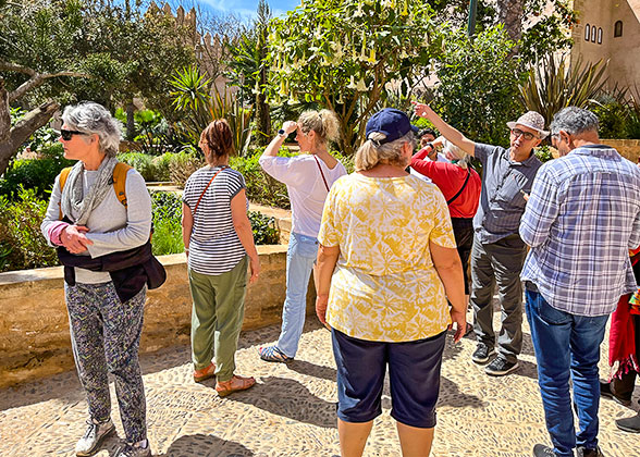 Visitors in Summer Dressing in June