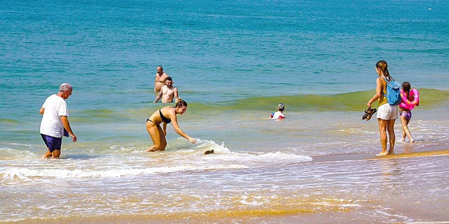 Seashore Activities in Early October