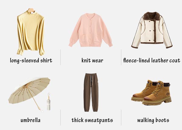 Clothes for Algiers in January
