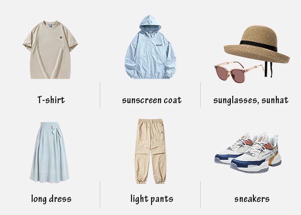 Clothes for Algiers in June