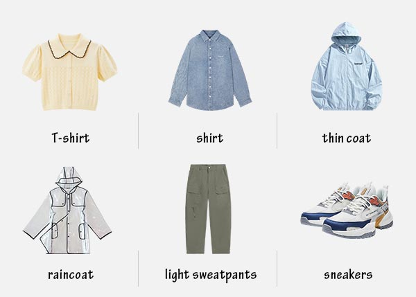 Clothes for Algiers in October