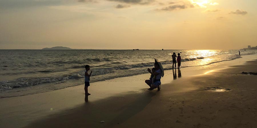 Wonderful Sunset by Seaside