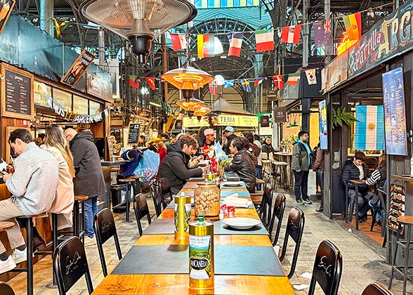 Interior of San Telmo Market, Buenos Aires