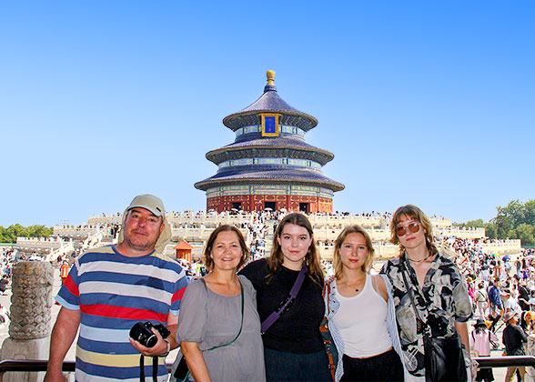 Our Guests at the Temple of Heaven