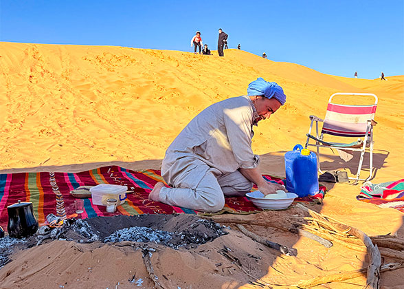 Local People Making Bread