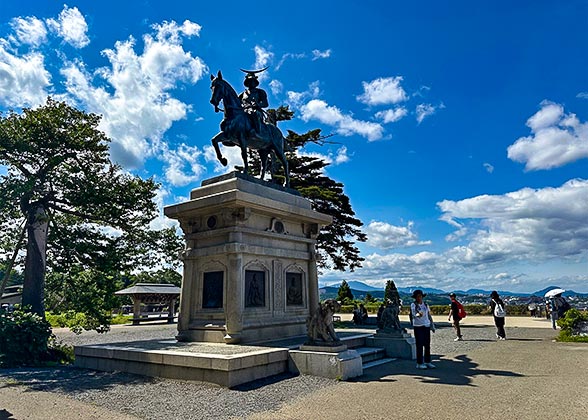 the Bronze Equestrian Statue of Date Masamune