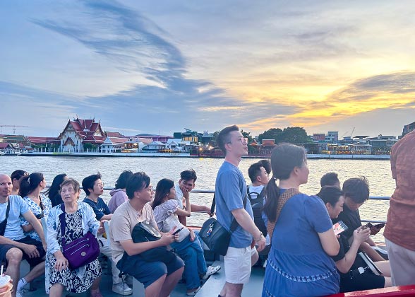 Chao Phraya River Cruise at Dusk