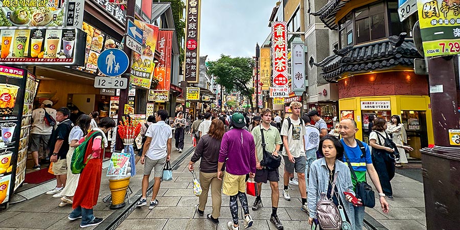 The Bustling Street of Chinatown