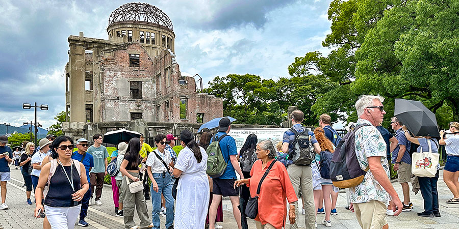 Crowded Atomic Bomb Dome