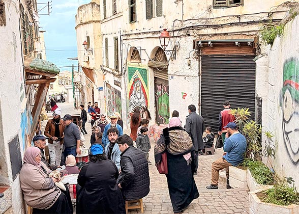 Crowded Kasbah During Festival