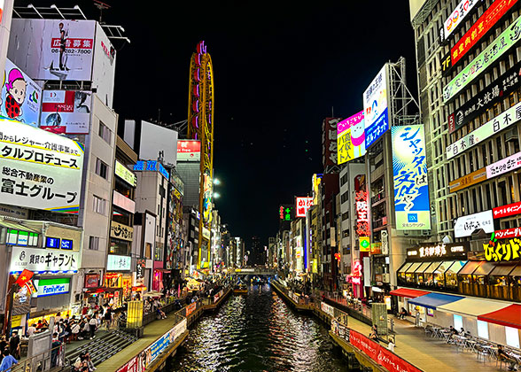 Night View of Dotonbori River
