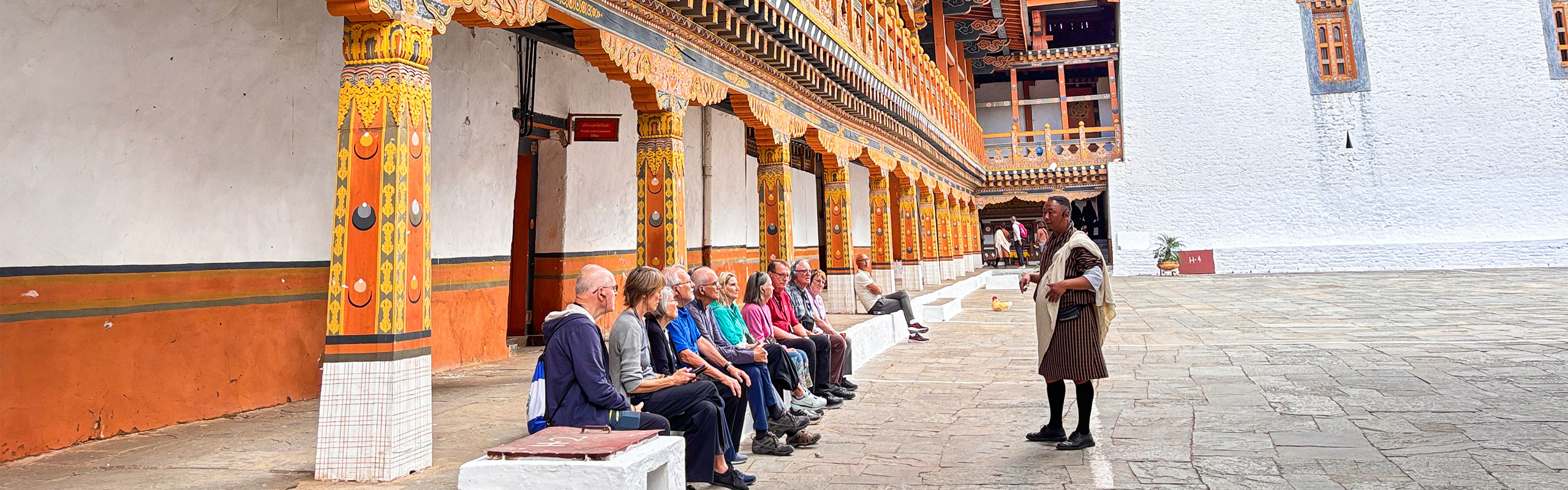 Tourists Diving into Punakha's History