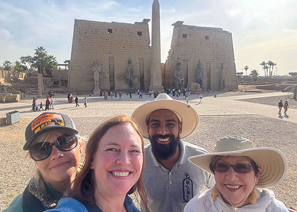 Our Guests at the Temple of Horus
