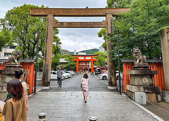 Entrance of the Ikuka Jinja