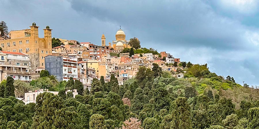 Algiers Shrouded by Grey Clouds
