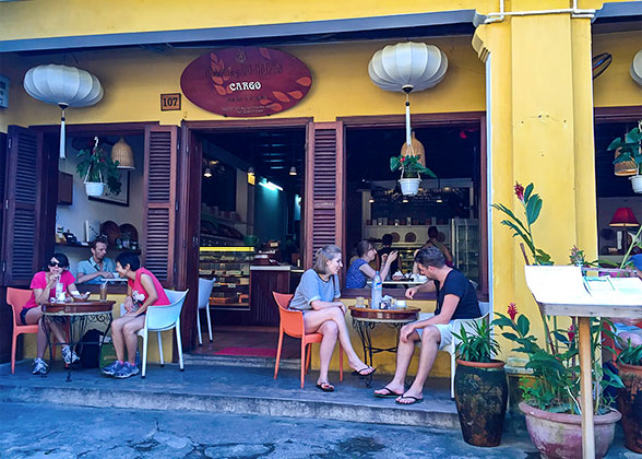 Cooling off at Old Quarter Cafe
