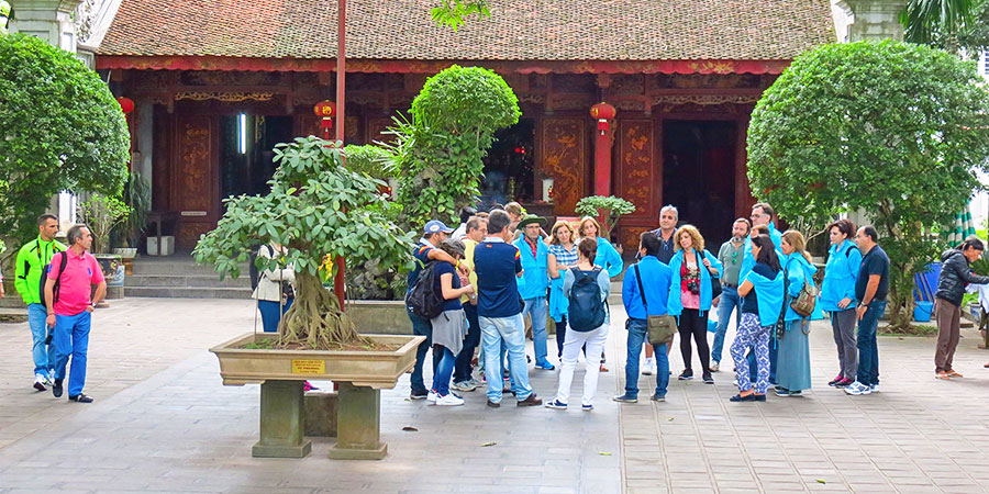 Literature Temple Under Clear Skies