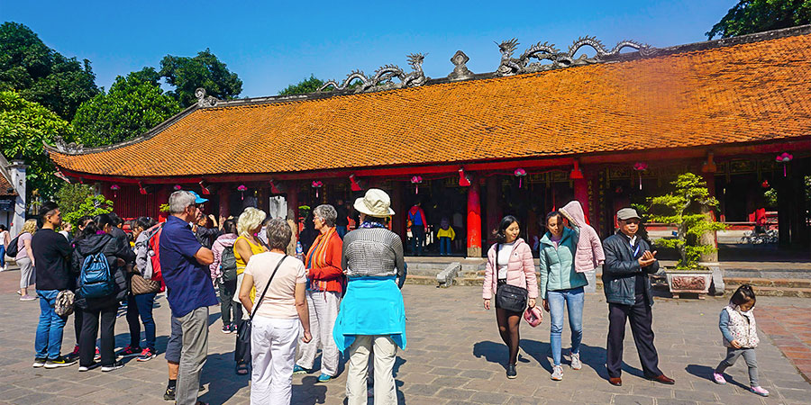 Literature Temple in Peak Season