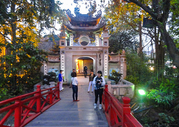 Pavilion at Hoan Kiem Lake
