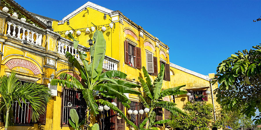 Old Buildings in Bright Sun