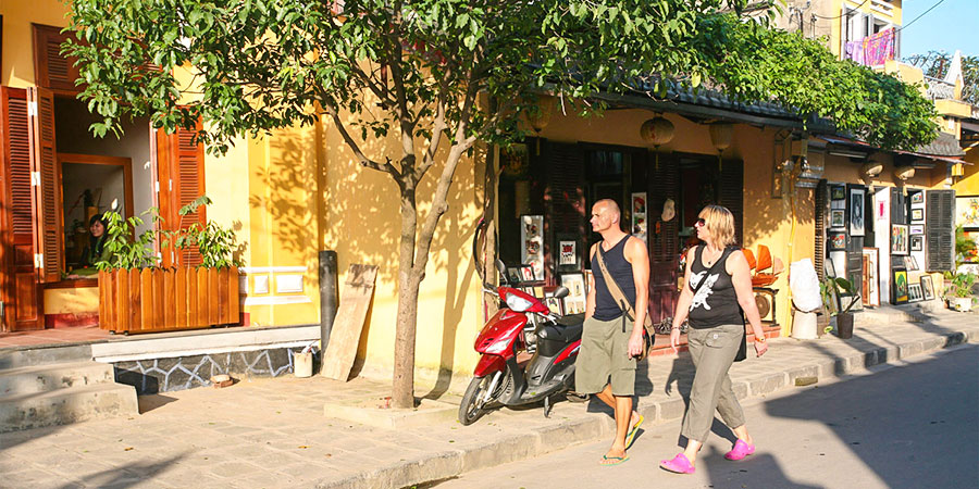 Old Town under Blazing Sun