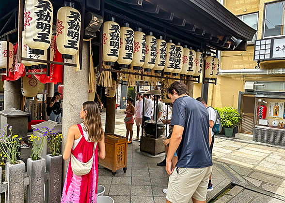 Visit Hozenji Temple in June