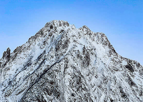 Snow Mountains in Winter
