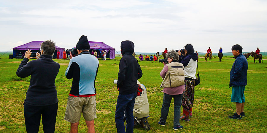 Hustai Visitors in Peak Season