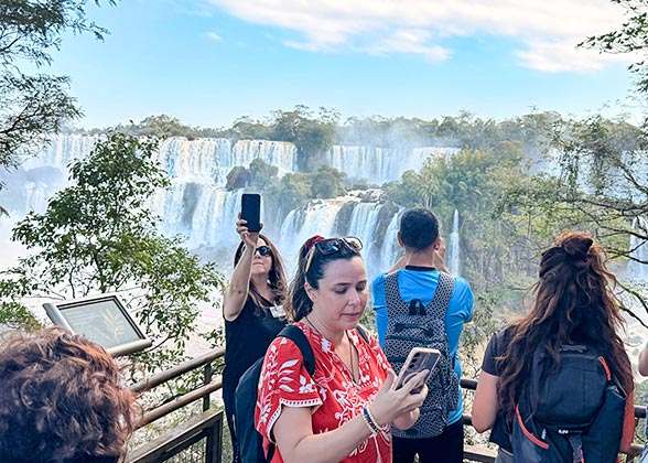 Our Guests Enjoy Iguazu Falls