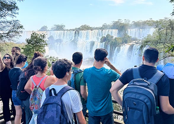 Striking Scene along Lower Circuit, Iguazu Falls of Argentine Side