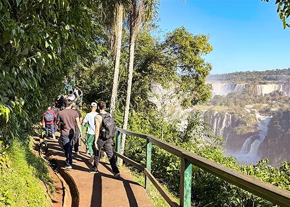 Iguazu Falls beside the Trail, Brazil