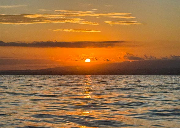 Beautiful Sunset at the Sea