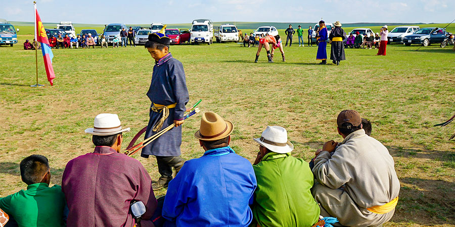 Watching Wrestling Competition