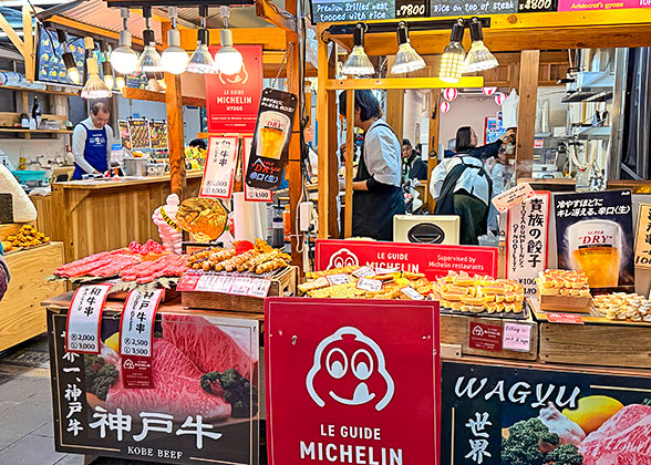 Snack Stall in Kuromon Market