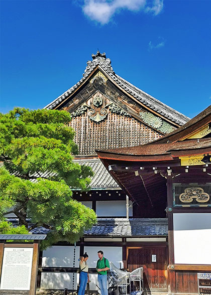 Kyoto Nijo Castle on Sunny Day