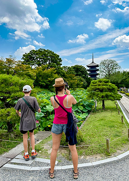Fantastic Scenery in Toji Temple in August