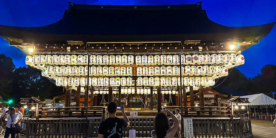Night View of Yasaka Shrine in July