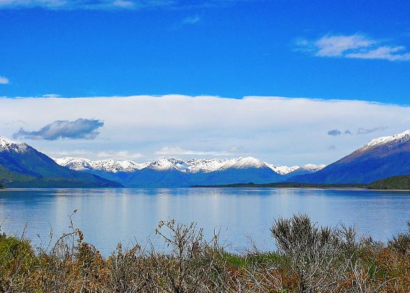 Mirror-like Argentina Lake