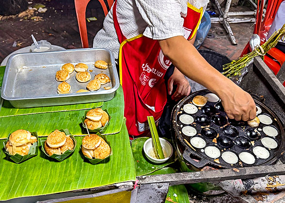 Taste the Coconut Cake in Laos