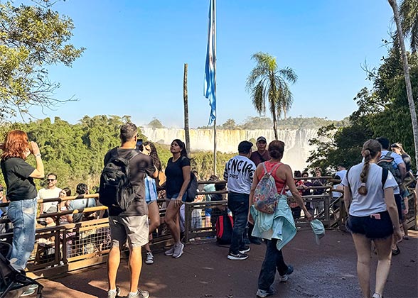 Scenic Viewpoint on Lower Circuit, Iguazu Falls of Argentine Side