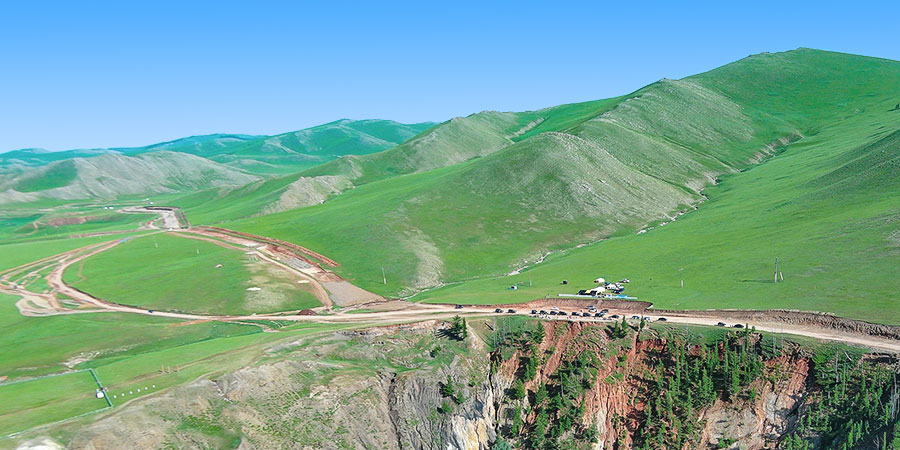 Light Green Grassland in Mongolia