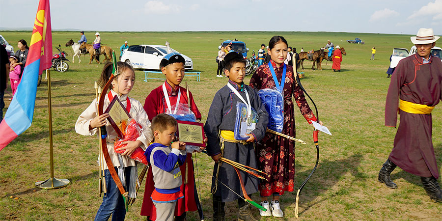Archery Competition During Nadaam Festival