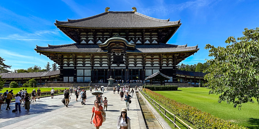 Todaiji Temple in Muggy August