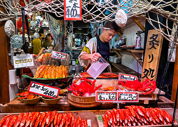 Barbecue Stall in Nishiki Market