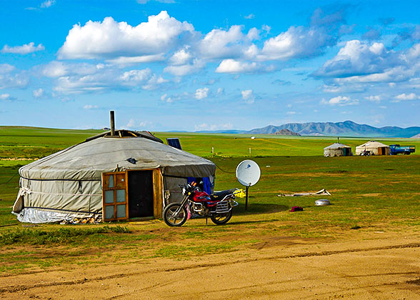 Local Nomadic Family in Mongolia