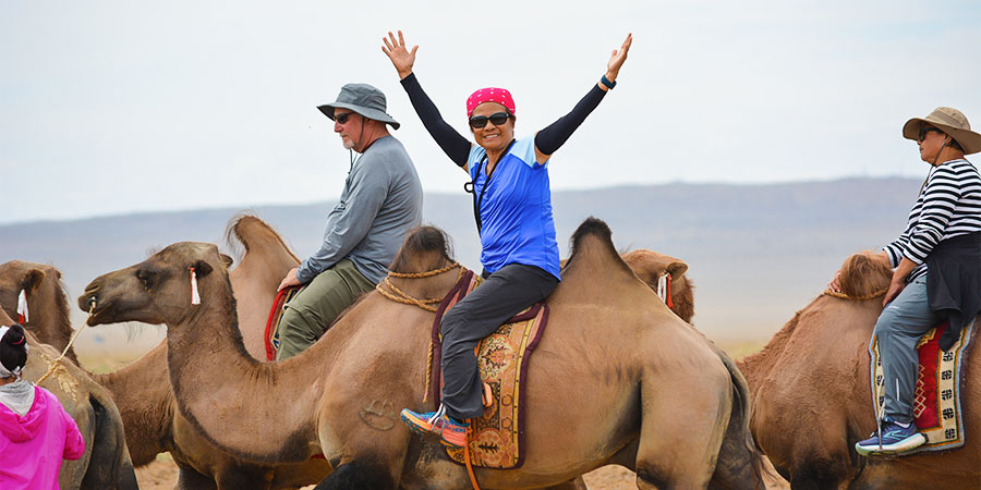 Dressing in June in Olgii